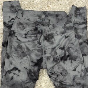 Nobull Gray Tie-Dye Leggings